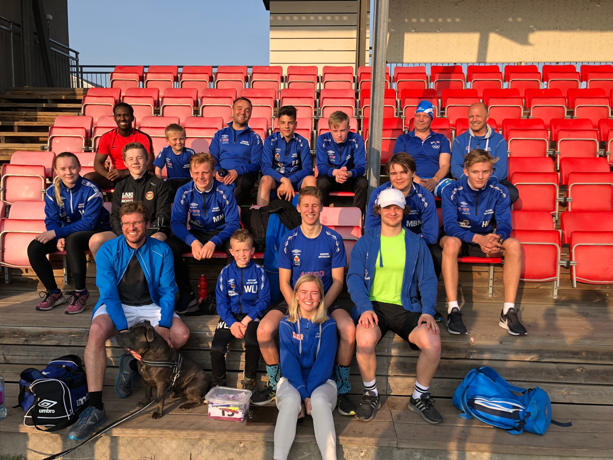3000 meter, 800 meter og 400 meter test i flott sommervær 4. juni 2019